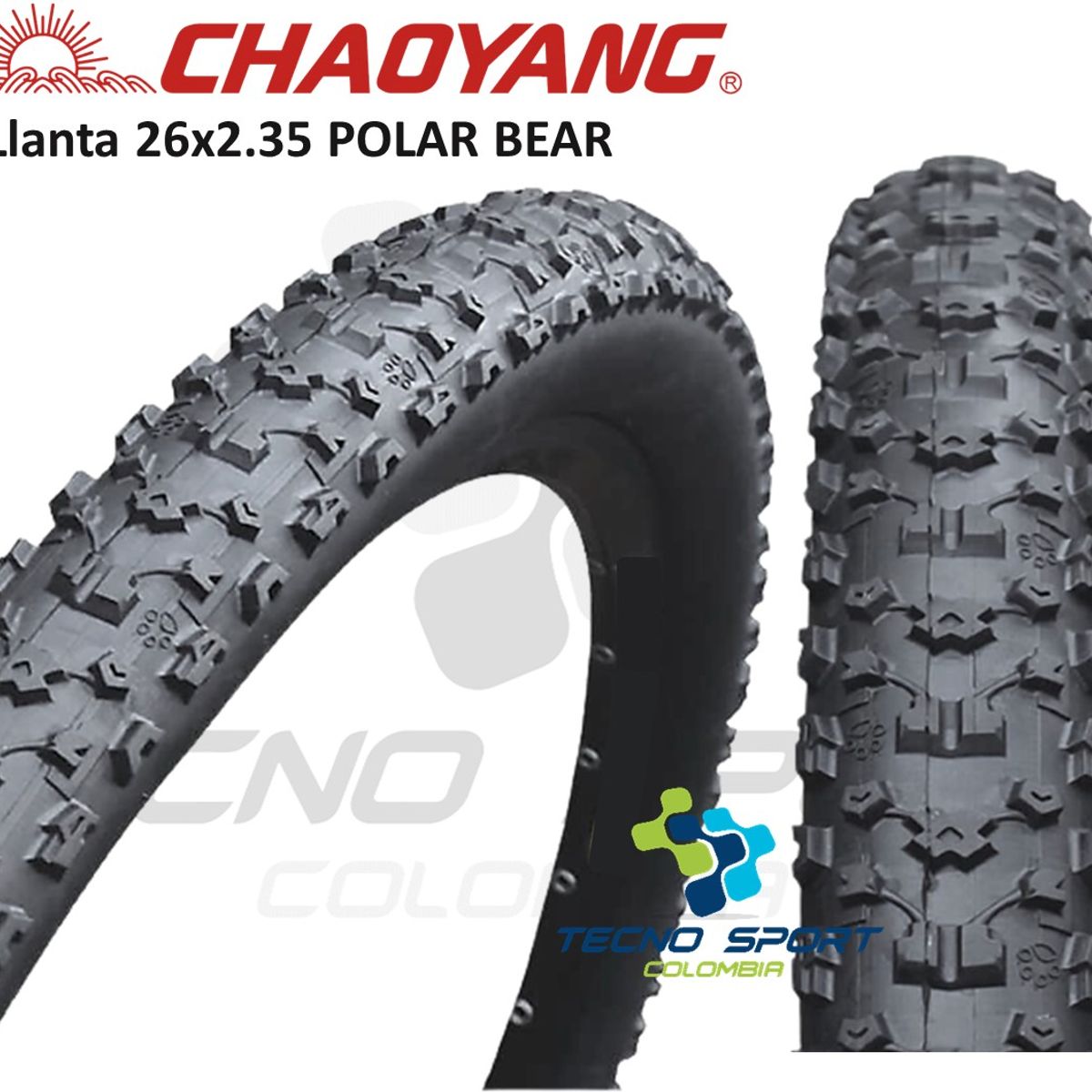 CHAOYANG - Llanta Bicicleta Chaoyang Polar Bear 26 X 2.35 Coraza Mtb