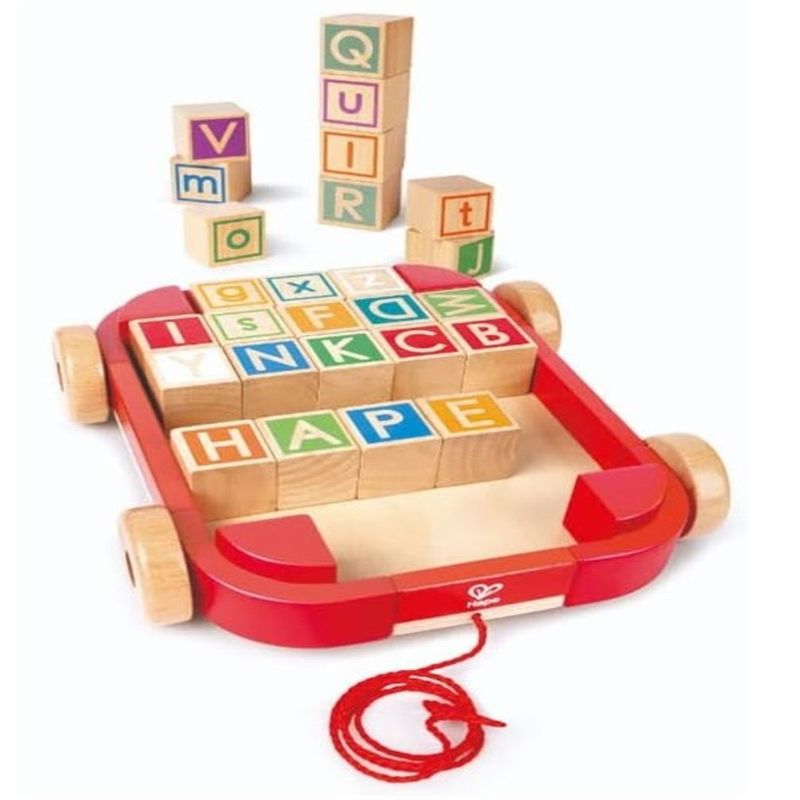 HAPE - Set De Bloques Motricidad Abecedario Con Vagón Niños Niñas