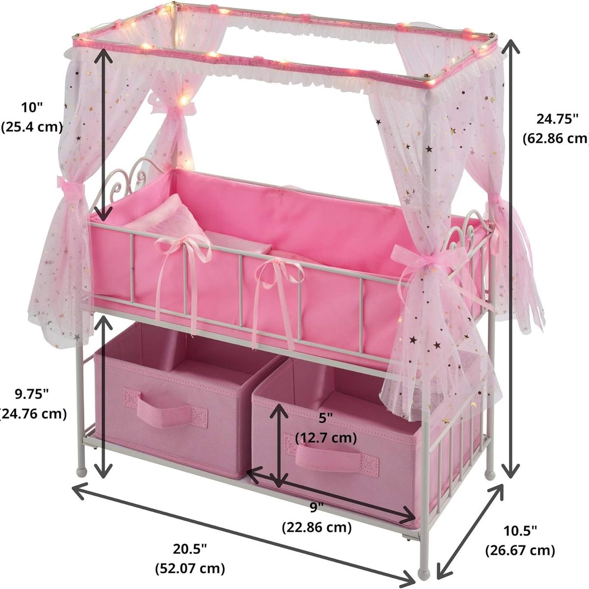 GENERICO - ❤ Cuna Para Bebe Reborn ❤ Rosada ❤