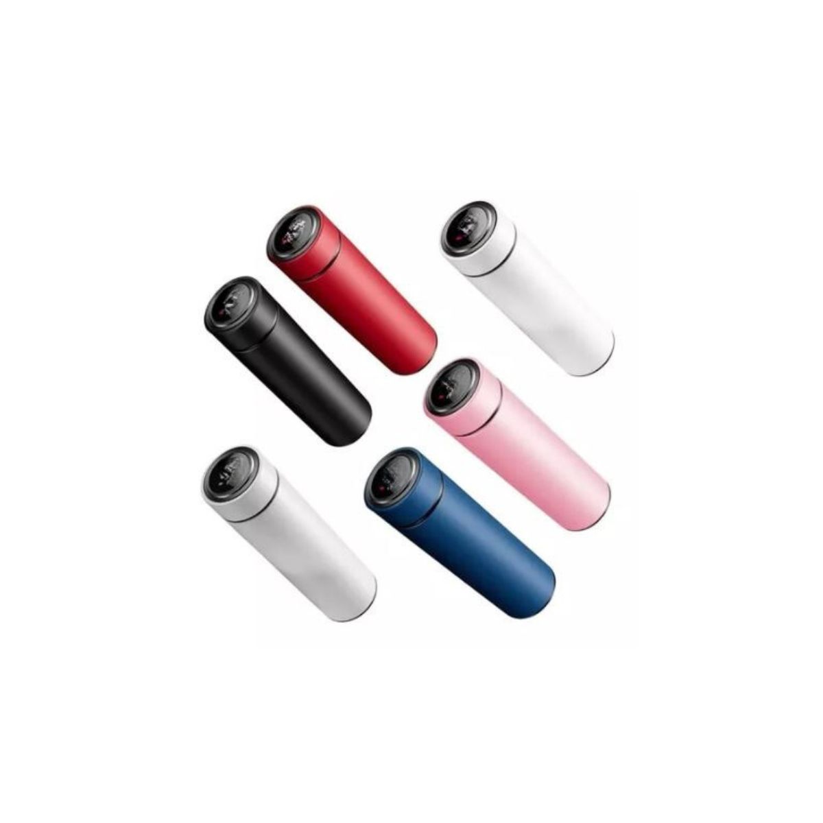 SHEN HUANG - Termo Digital Acero Inoxidable Inteligente 500ml Color Rosa