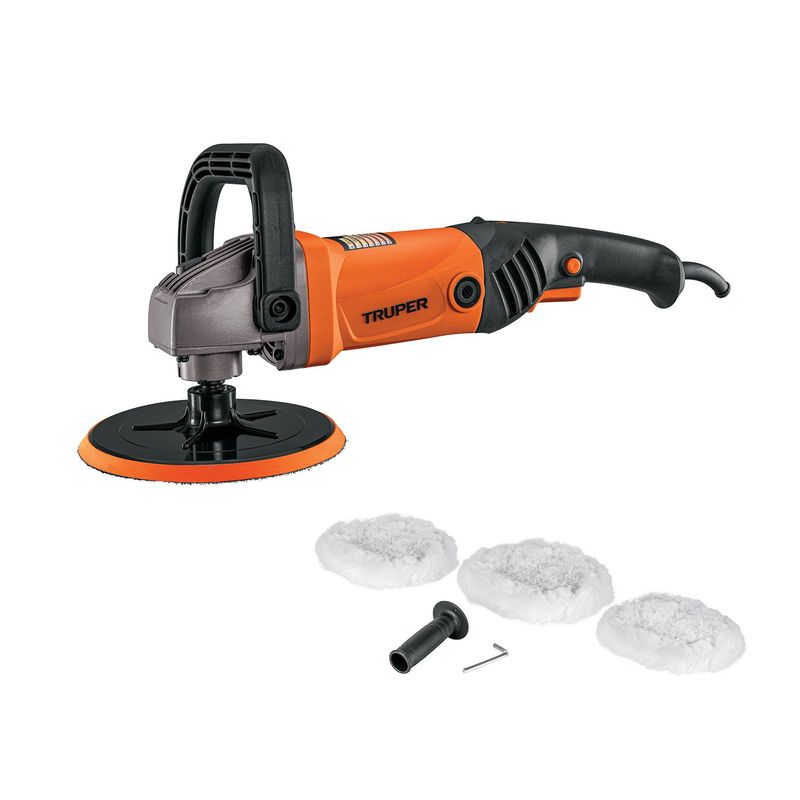 TRUPER - Polichadora brilladora profesional 7'' 1200 W Truper Velocidad Variabl