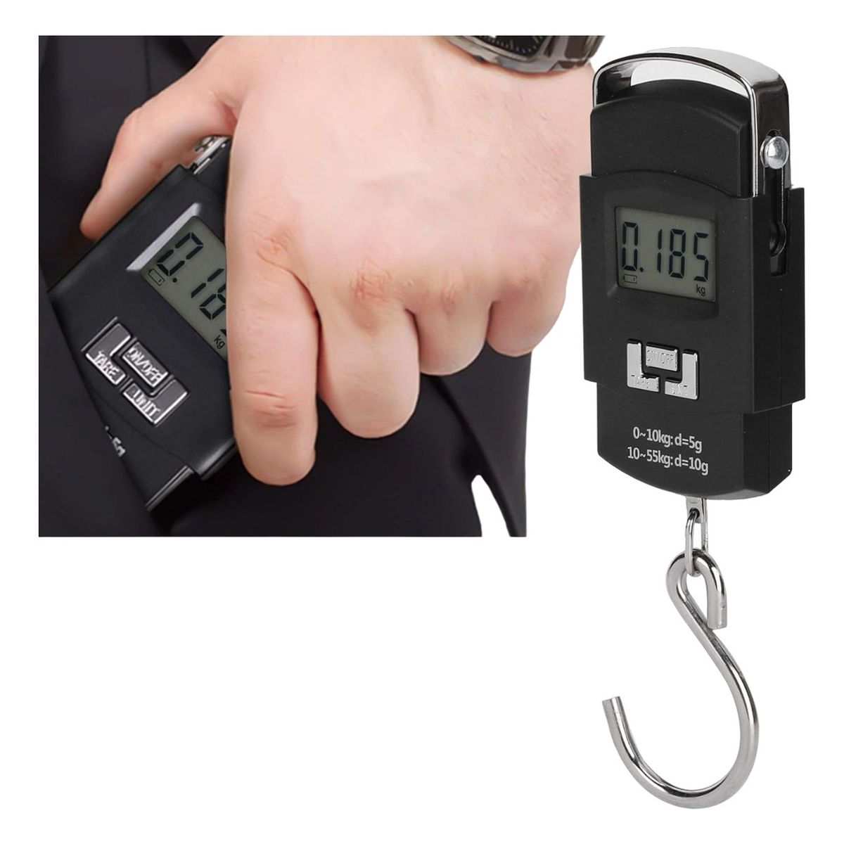 GENERICO - Pesa Gramera Digital Bolsillo Hasta 50kg Electronica Onzas