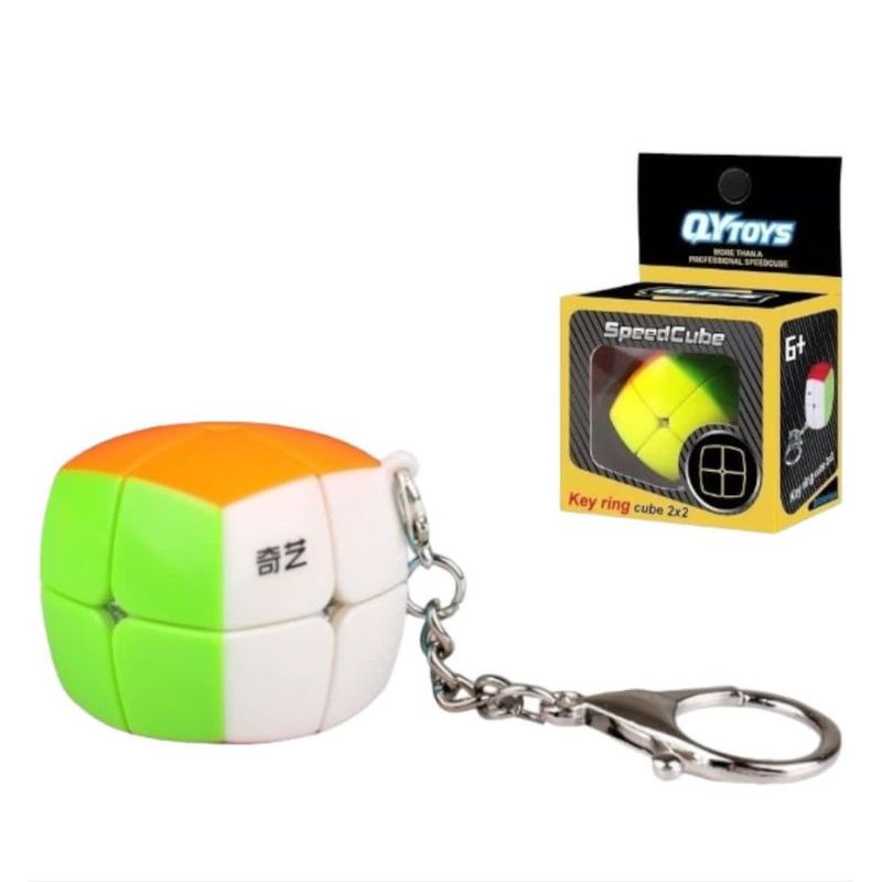 IMPORTACIONES UNIVERSO - Llavero Cubo Rubik Mini Qy Toys 2x2 Mini
