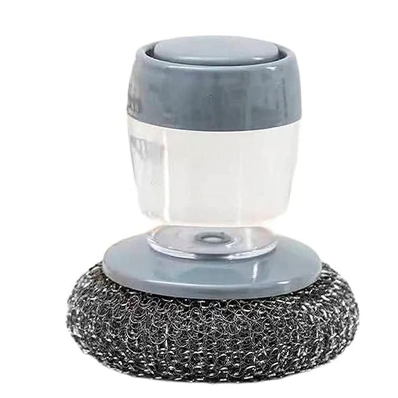 GENERICO - Dispensador Jabon Esponja Lavado loza Alambre Cocina Esponjilla Platos