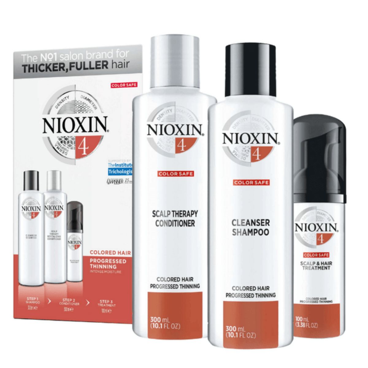 NIOXIN - Kit Nioxin 4 Sistema Anticaída 300ml