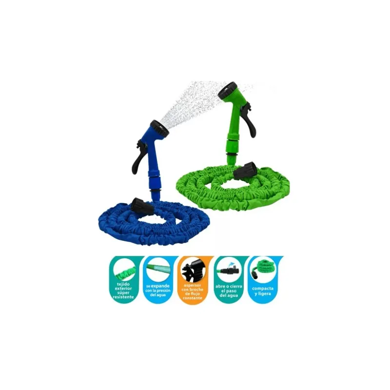 GENERICO - Manguera Flexible Expandible 45 Metros Jardin Riego