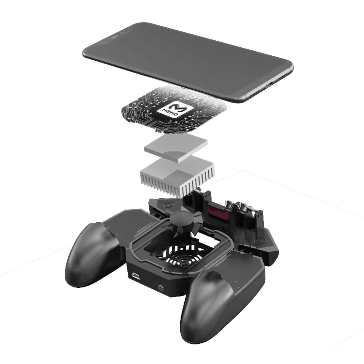 GENERICO - Gatillos Tipo Control para celular con Cooler Dl88 MEMO Original