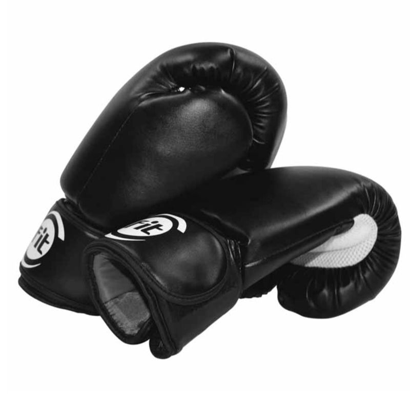 SPORT FITNESS - Guantes Boxeo Fundamentación 12 Oz Sport Fitness Negro