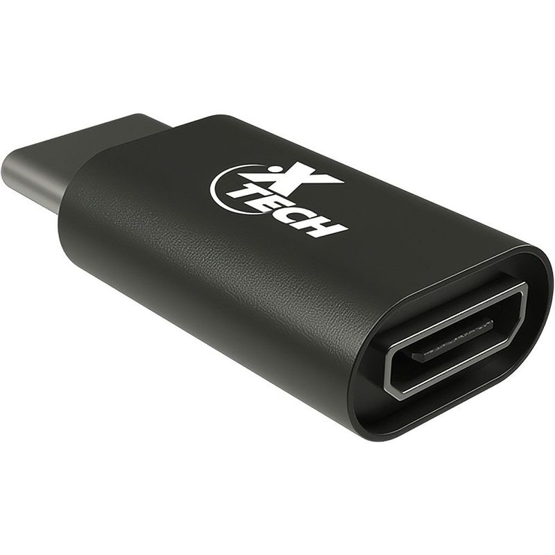 XTECH - Adaptador Xtech USB Tipo C Macho a Micro USB 2.0 Hembra