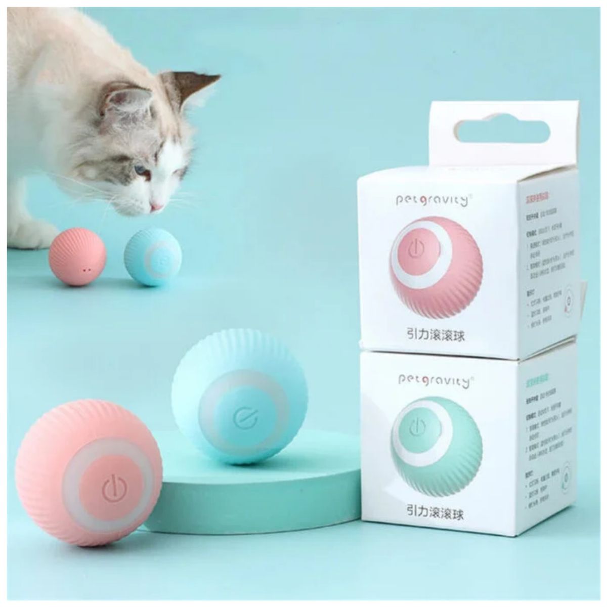 ONE PIXEL - Pelota Eléctrica Interactiva Juguete Para Gatos Recargable