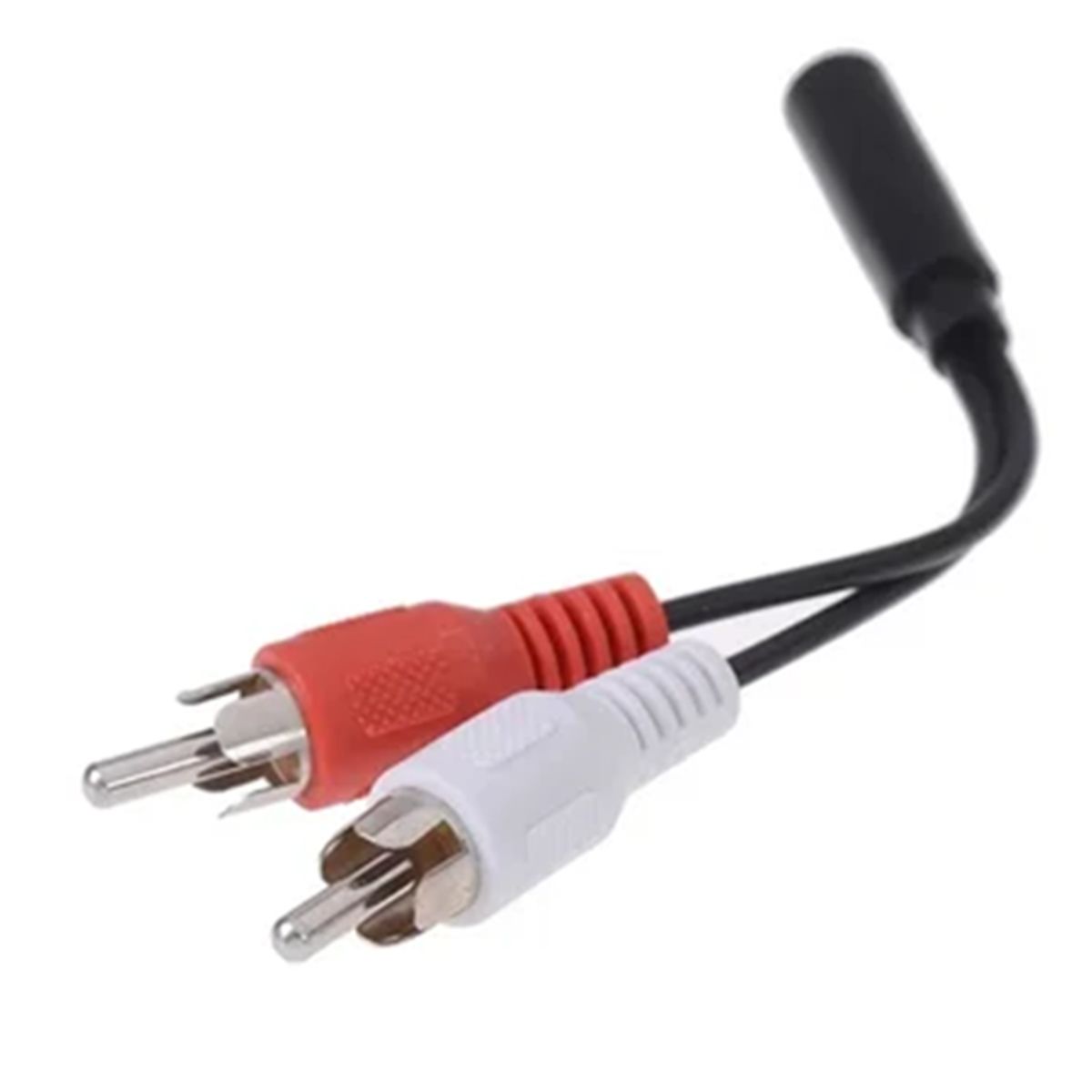 GENERICO - Cable 3.5mm Convertidor Hembra A 2 Rca Macho Audio Estereo