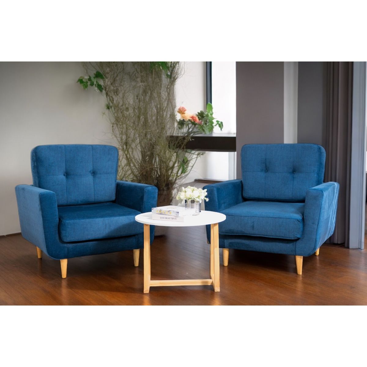 ACQUA MUEBLERIA - Poltrona Azul 1 puesto - Combo x 2 und