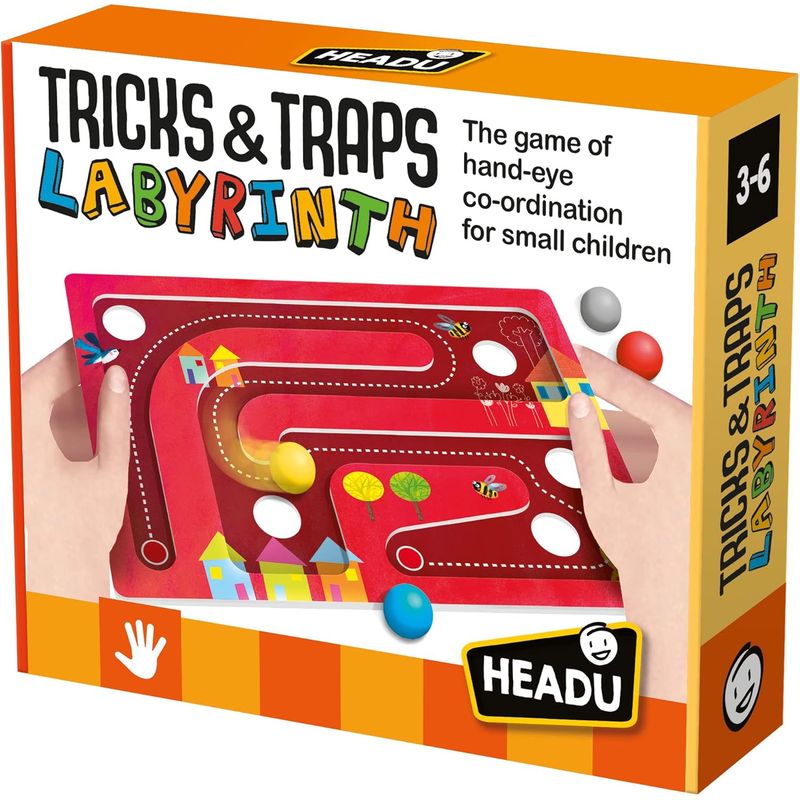 JUGANDO Y EDUCANDO - Juego Motricidad Y Coordinación Laberinto 6 Por 1 Headu Niño