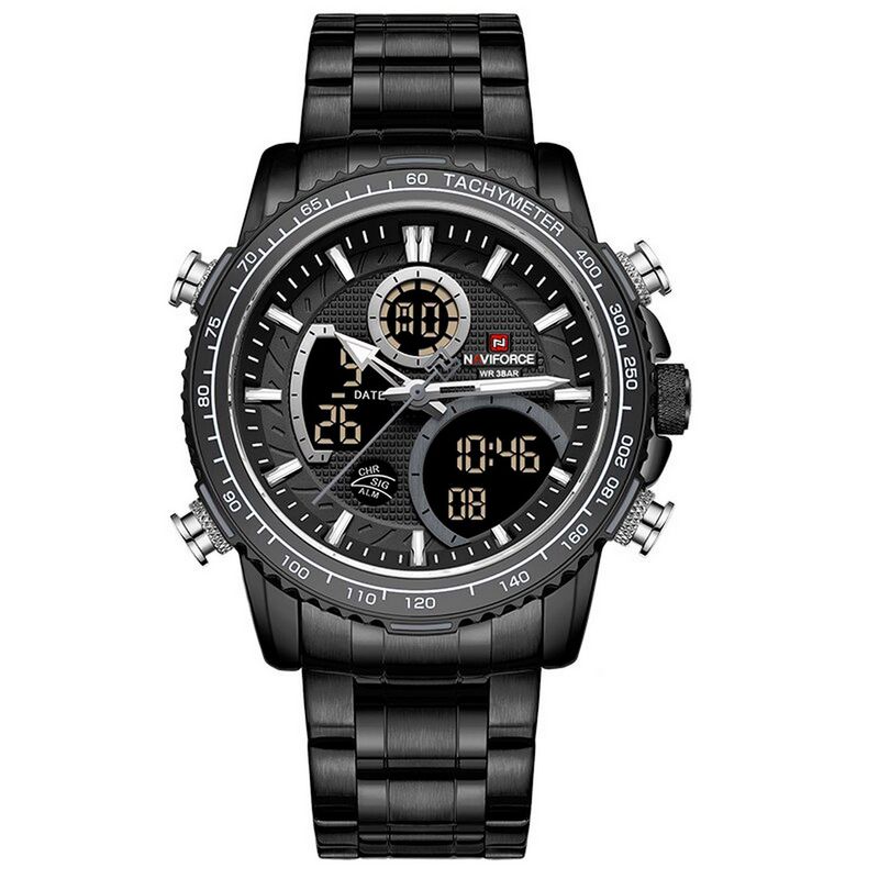 NAVIFORCE - Reloj Naviforce 9182 Acero Hombre Acero Casual + Estuche