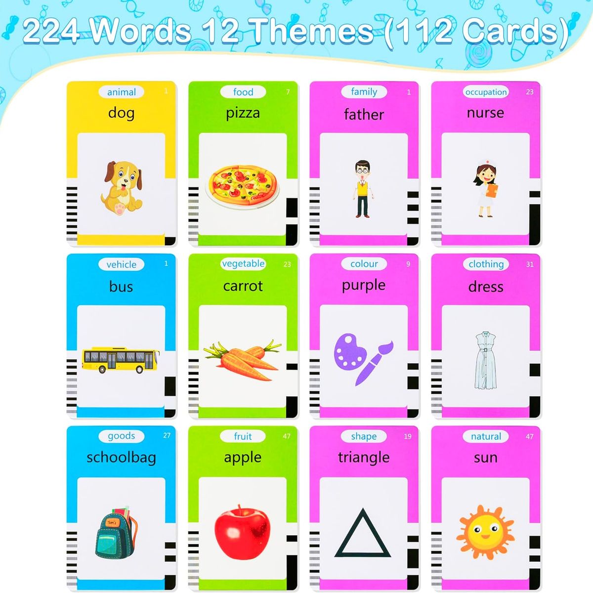 GENERICO - Juguetes de tarjetas cognitivas tablero de dibujo - Rosado