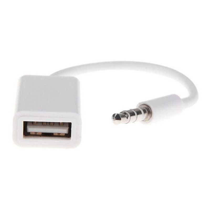 GENERICO - Convertidor Adaptador Plug Jack 3.5mm A Usb 2.0 Hembra