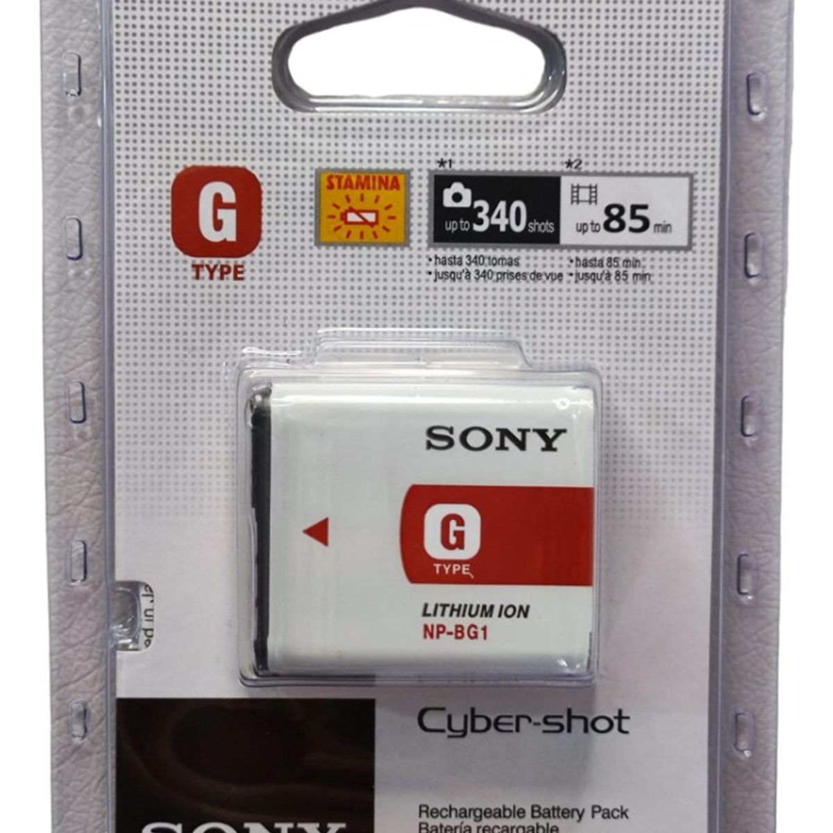 SONY - Bateria Pila Camara Sony Tipo G Np-bg1 Voltaje 36v Serie G