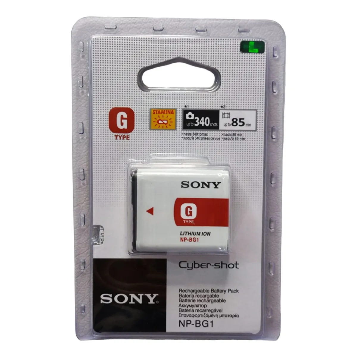 SONY - Bateria Pila Camara Sony Tipo G Np-bg1 Voltaje 36v Serie G