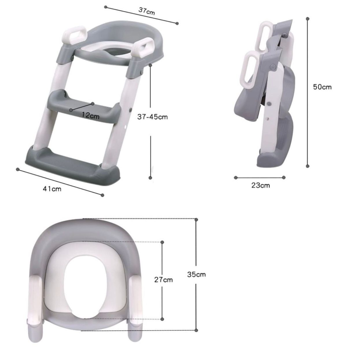 EBABY - Asiento Inodoro Para Baño Bebé Con Escalera Entrenamiento