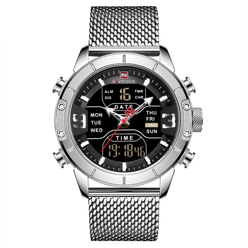 NAVIFORCE - Reloj Naviforce Original Nf 9153 Acero Inoxidable + Estuche