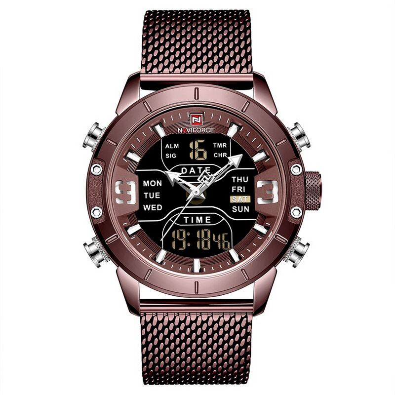 NAVIFORCE - Reloj Naviforce Original Nf 9153 Acero Inoxidable + Estuche