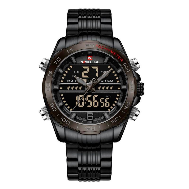 NAVIFORCE - Reloj Naviforce Original Nf 9195 Acero Inoxidable + Estuche
