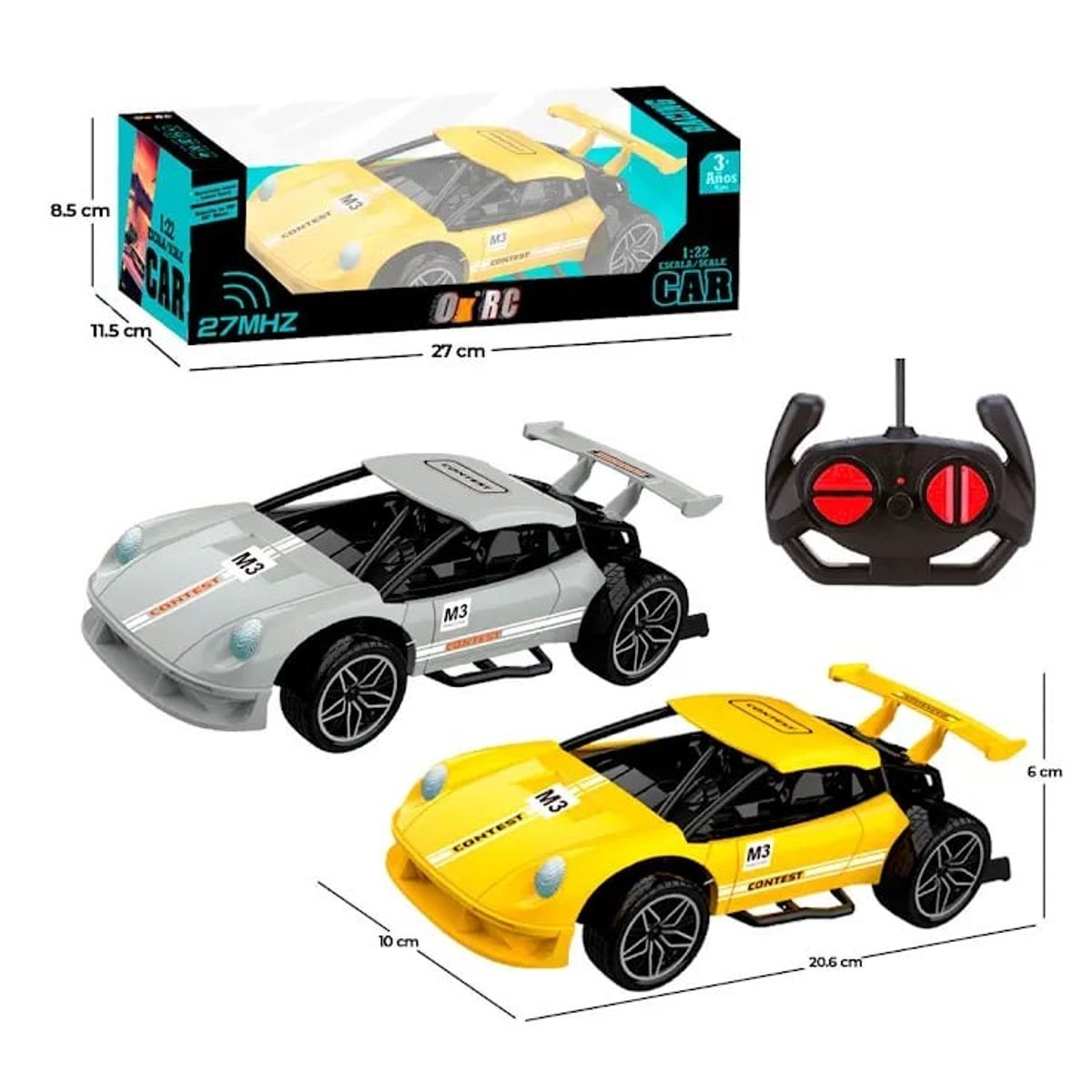 OX TOYS - Carro control remoto colores surtidosbatería recargable