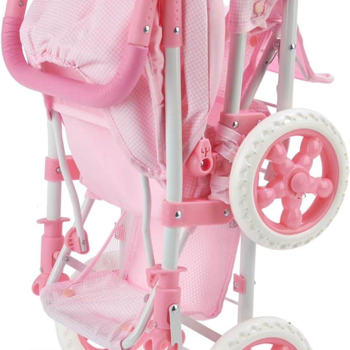 GENERICO - ❤ Coche Doble Rosado ❤ Para Bebe Reborn ❤