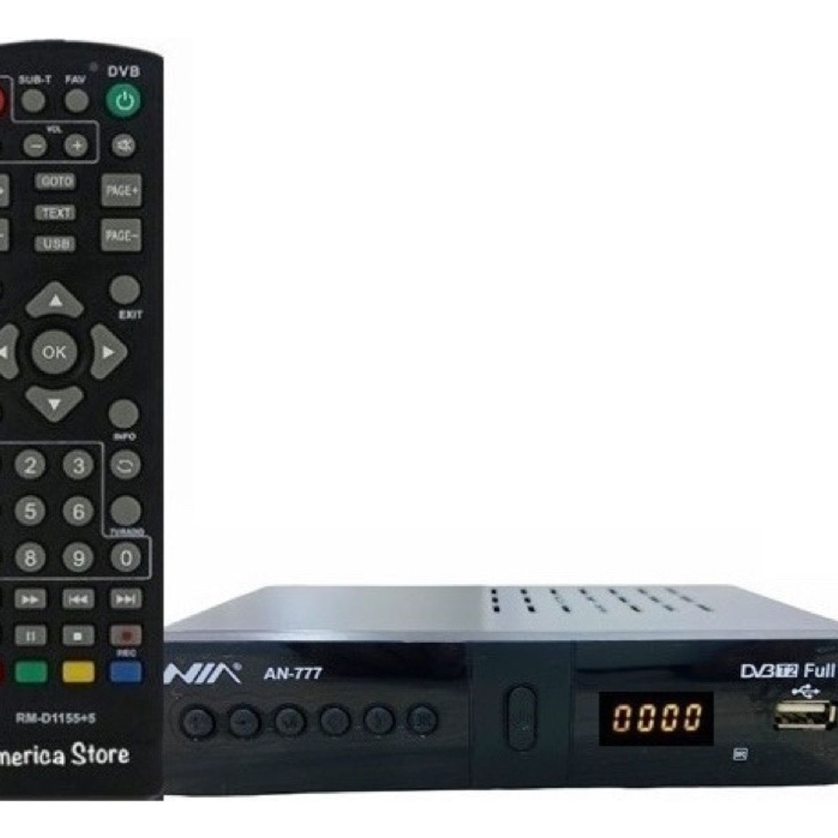 NIA - Decodificador Tdt 2 + Antena + Cable Hdmi + Cable Rca Dvb-t2