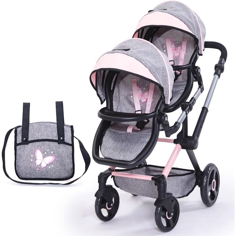 GENERICO - ❤ Coche Doble Grande ❤ Para Bebe Reborn ❤