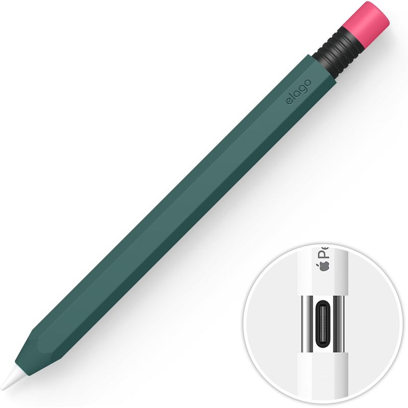 ELAGO - ELAGO Estuche Compatible Apple Pencil USB-C Verde Militar