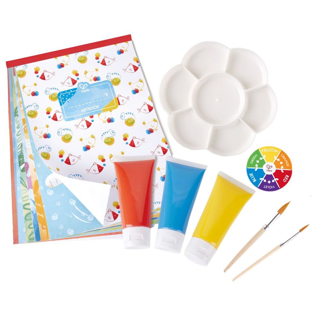 HAPE - Juego Actividad De Pintura De Arte Y Manualidades 24 Piezas