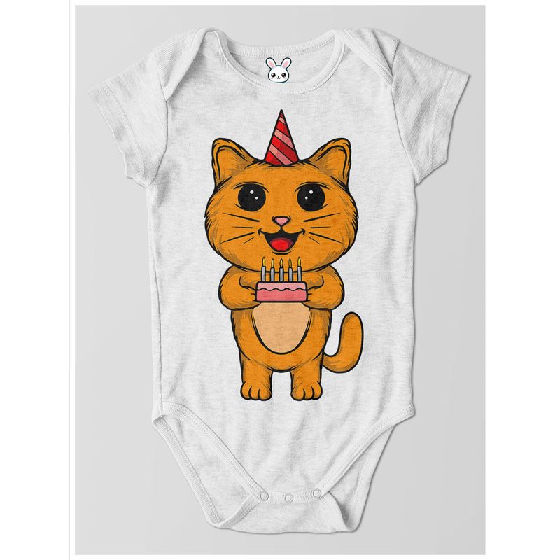 GENERICO - Body Bebe Gato Cumpleañero ChiquiChic