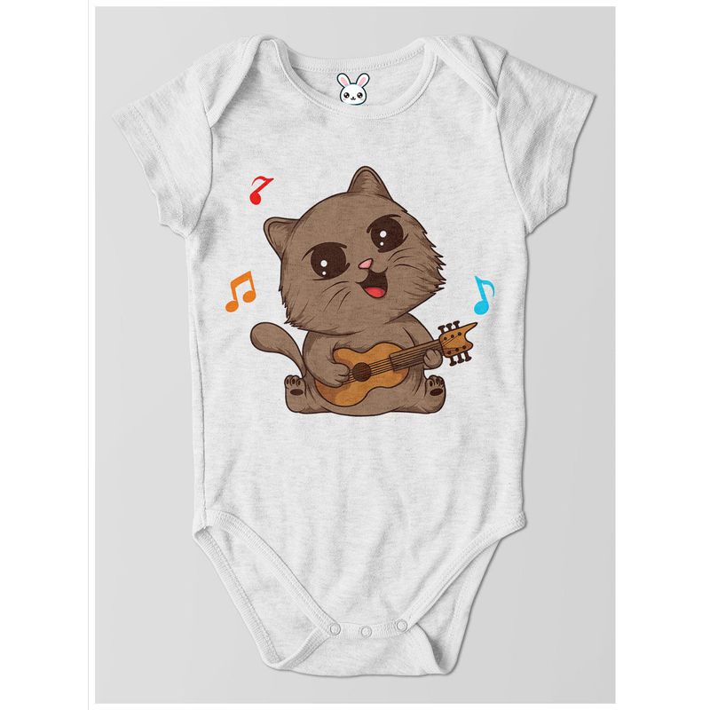 GENERICO - Body Bebe Gato Tocando Guitarra ChiquiChic