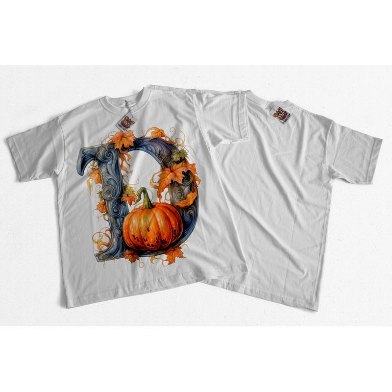 GENERICO - Camiseta Piel Durazno Halloween Letras D._.