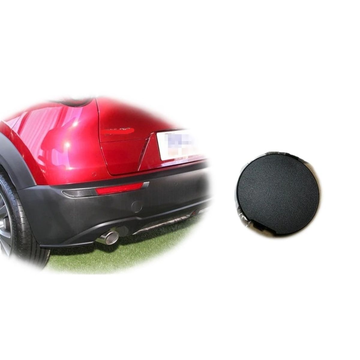 MAZDA - accesorios mazda cx30 tapa bomper trasero izquierdo lh