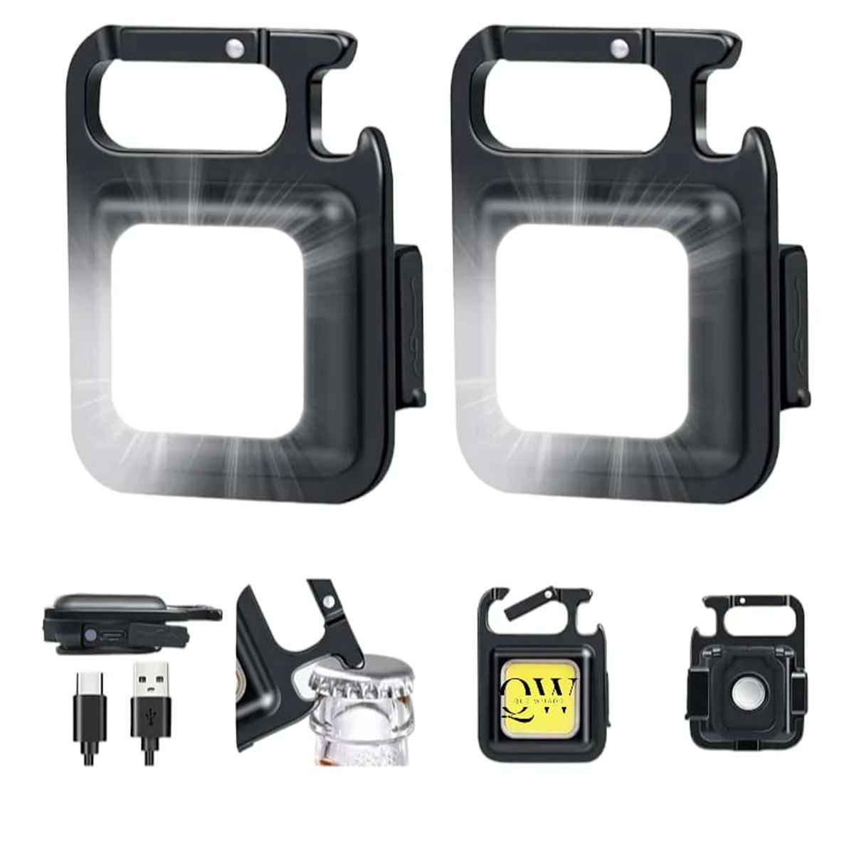 GENERICO - Linterna Led Portatil Mini Llavero Luz COB
