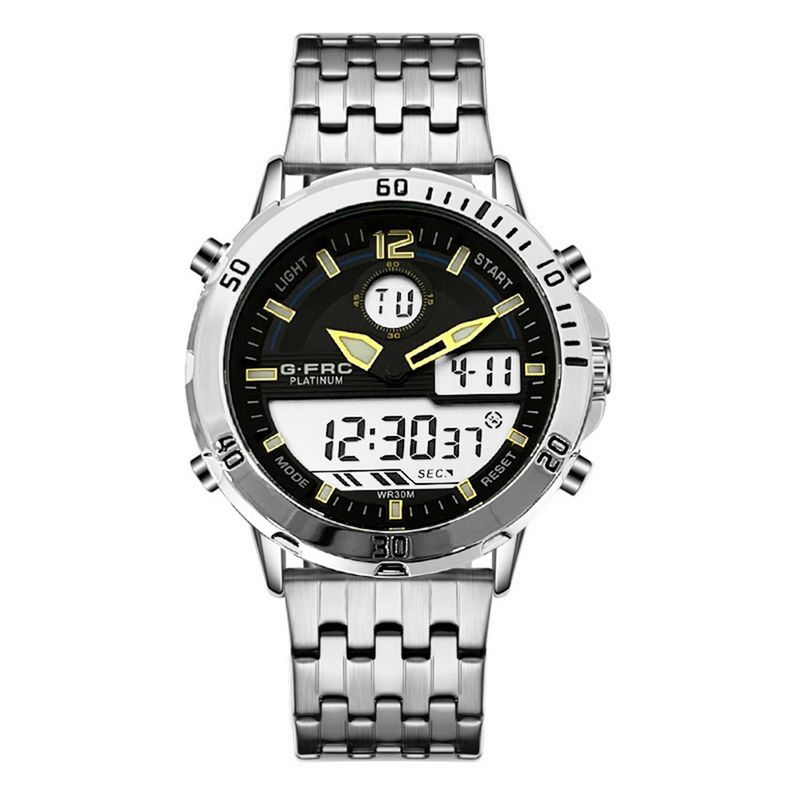 GFORCE - Reloj G-force Original Al176 Digital Acero Hombre + Estuche
