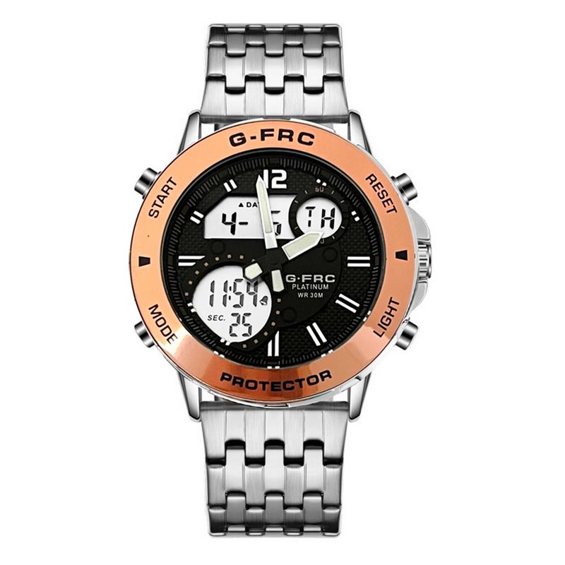 GFORCE - Reloj G-force Original Al175 Digital Acero Hombre + Estuche