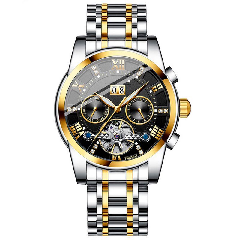 GFORCE - Reloj G-force At9005af Automatico Calendario Acero + Estuche