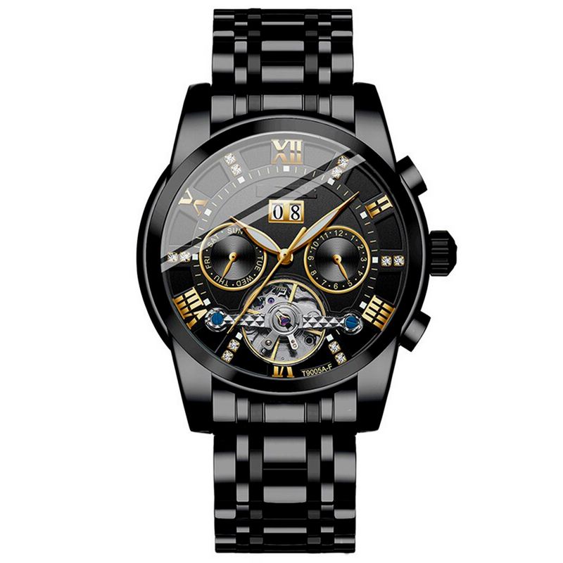 GFORCE - Reloj G-force At9005af Automatico Calendario Acero + Estuche