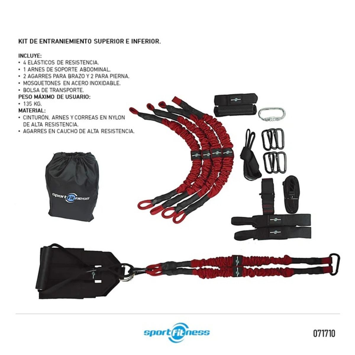 SPORT FITNESS - Kit de Entrenamiento SuperiorInferior Sportfitness