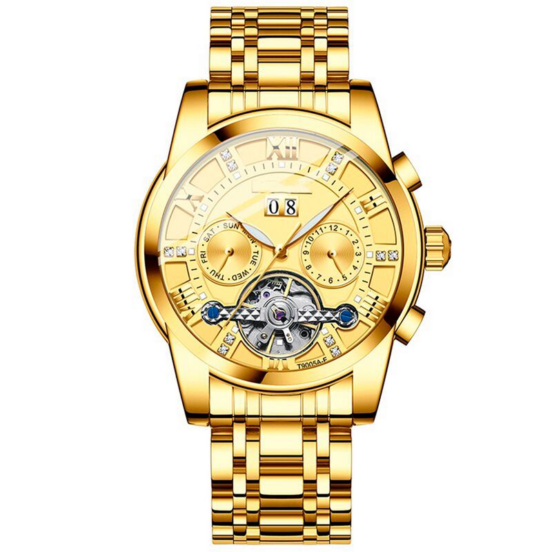 GFORCE - Reloj G-force At9005af Automatico Calendario Acero + Estuche