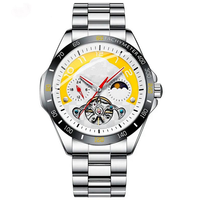 GFORCE - Reloj G-force At855b Automatico Sole Mio Acero + Estuche