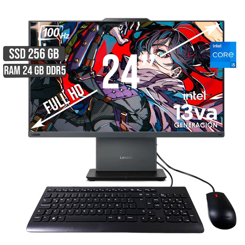 LENOVO - TODO EN UNO LENOVO NEO 50A INTEL CORE I5-13420H SSD 256GB RAM 24GB LED 24 FHD