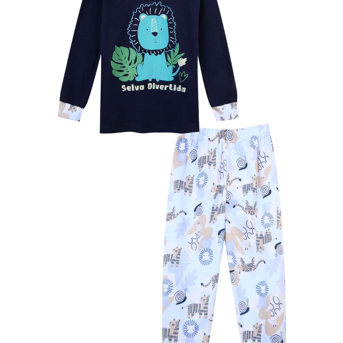 SANTANA - Pijama Niño Matías Azul Oxford