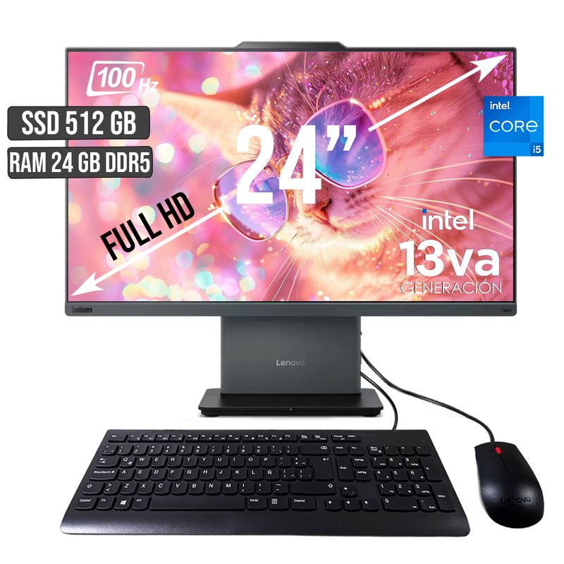 LENOVO - TODO EN UNO LENOVO NEO 50A INTEL CORE I5-13420H SSD 512GB RAM 24GB LED 24 FHD