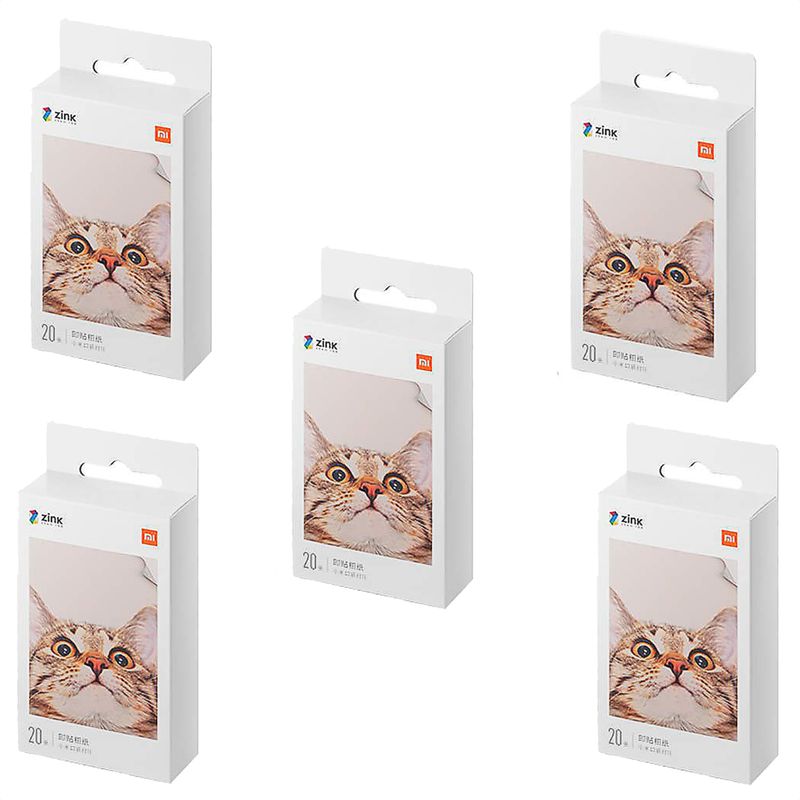 XIAOMI - Xiaomi Papel Fotográfico 100 Hojas Portable Photo Printer