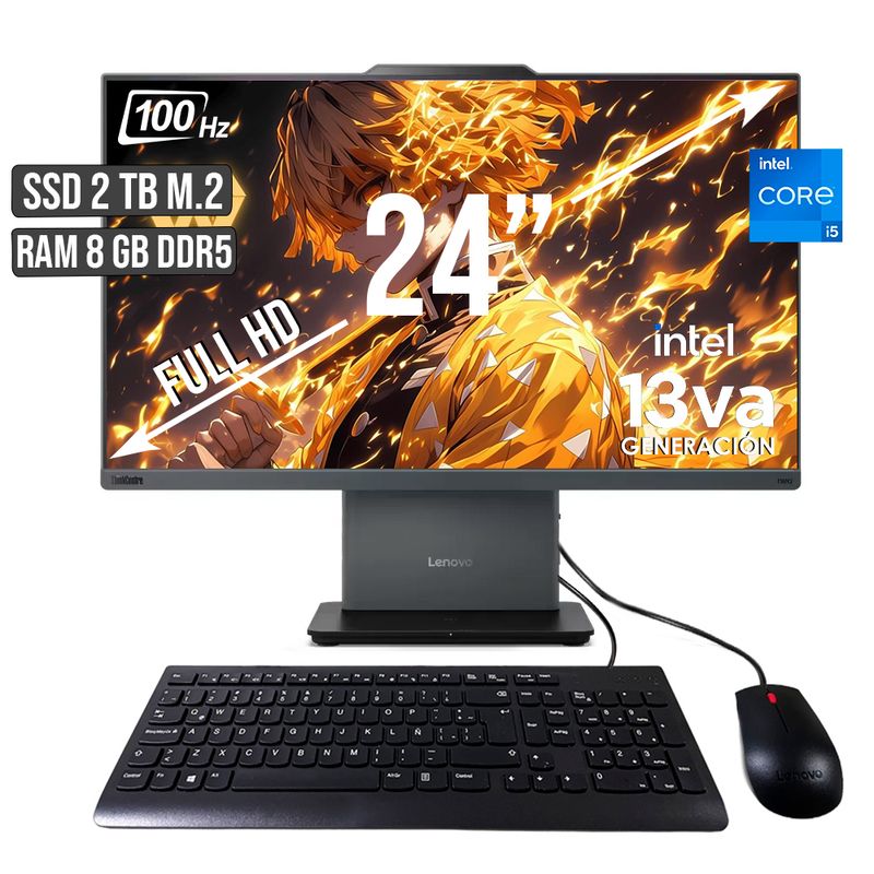 LENOVO - TODO EN UNO LENOVO NEO 50A INTEL CORE I5-13420H SSD 2TB RAM 8GB LED 24 FHD