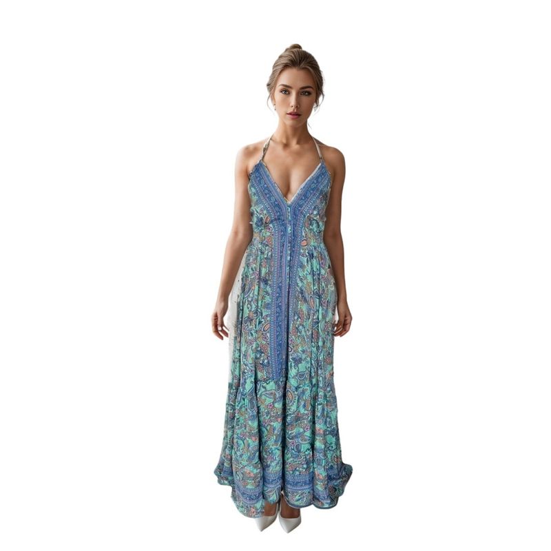 FRIOLENTA - Vestido Hindu Estampado Primavera Verano